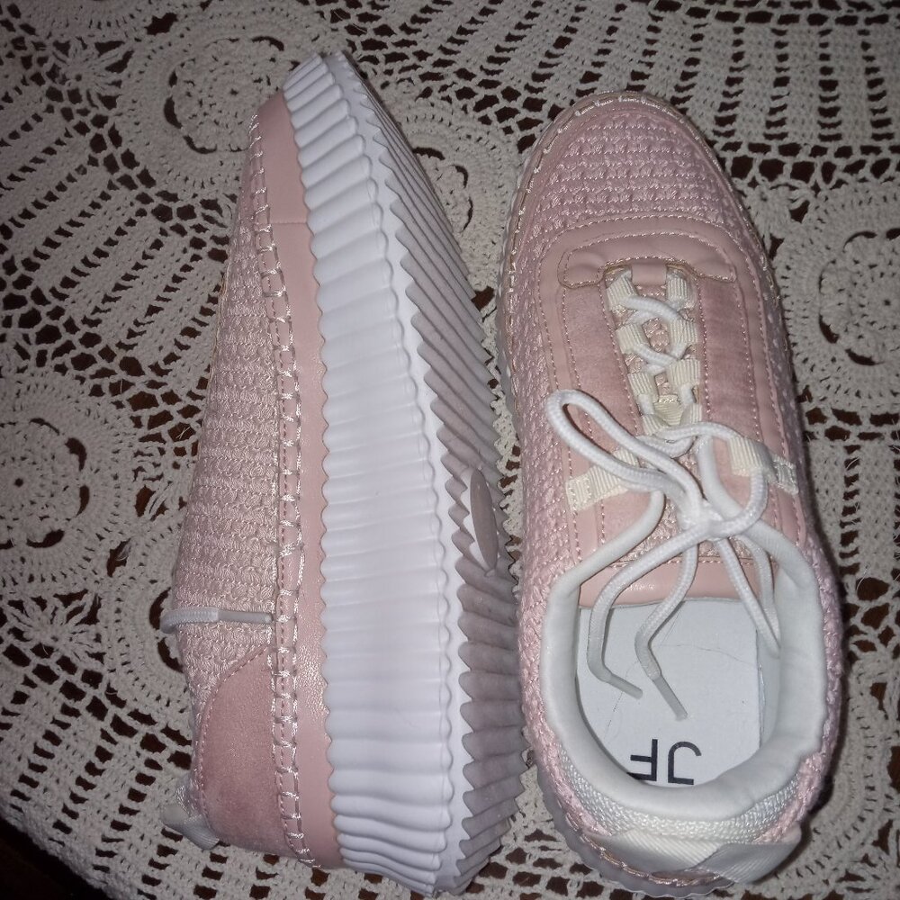 Pink tennis shoes